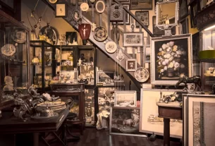 Decoração no Brechó