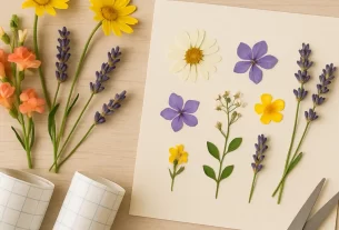 Como Fazer Adesivos de Flores Prensadas